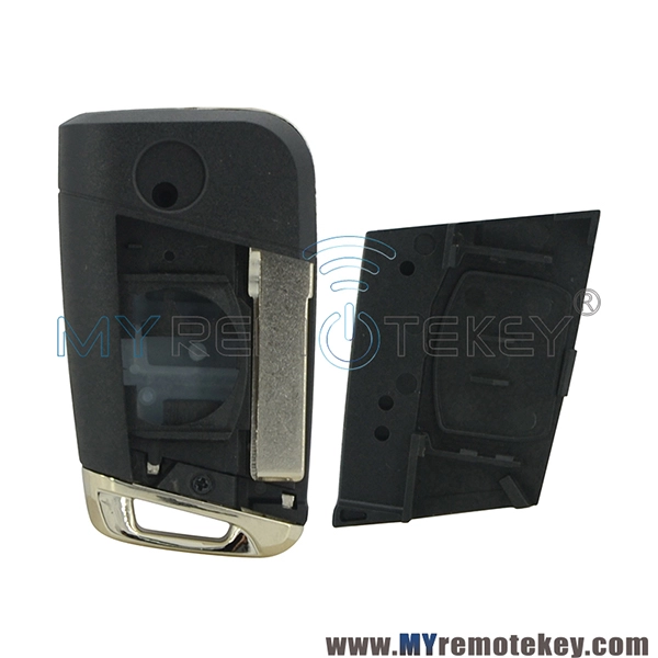 Flip remote key shell case 3 button for VW Golf 7 2013 2014