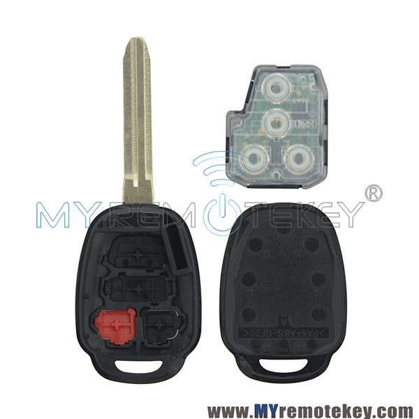 GQ4-52T remote key 4 button 314.4Mhz G chip/ Aftermarket H chip/ No chip for Toyota RAV4 Highlander 2014 2015