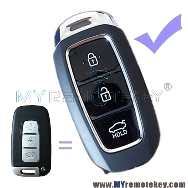 Refit key shell case 3 button for Hyundai