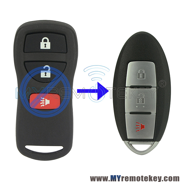 Refit smart key 315Mhz 3 button for Nissan Murano Pathfinder Xterra 2004