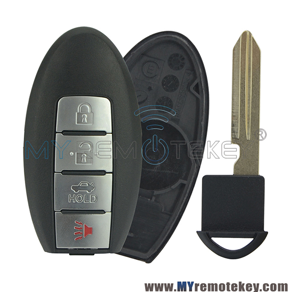 KR55WK49622 smart car key case 4 button for Infiniti G35 G37 Q60 QX70 2008 - 2012 with notch