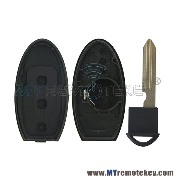 KR55WK49622 smart car key case 3 button for Infiniti G35 G37 Q60 QX70 2008 - 2012 with notch