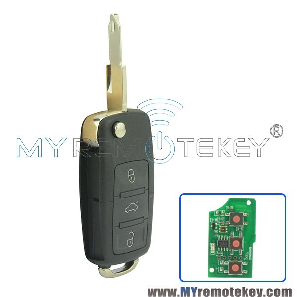 Flip key blade 3 button 433Mhz NE72 for Peugeot Citroen