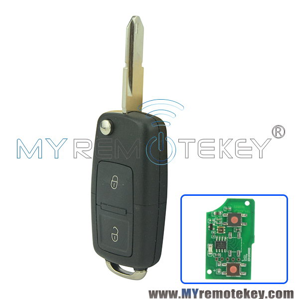 Flip key blade 2 button 433Mhz NE72 for Peugeot Citroen