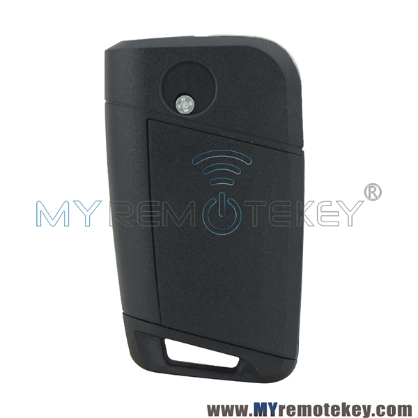 5G0 959 753 AA flip key shell 3 button HU66 blade for VW Golf 7