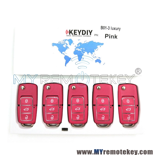 B01-3 Luxury pink Series KEYDIY Multi-functional Remote Control
