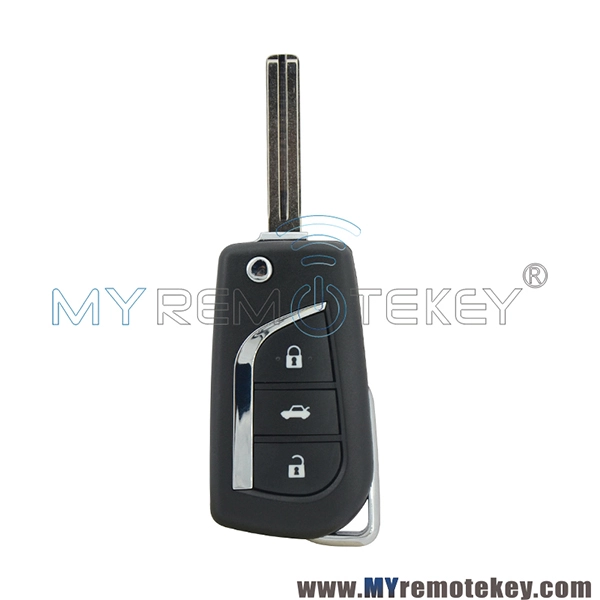 Flip car remote key TOY48 3 button 314.4Mhz ASK 89070-12A20 for Toyota AVENSIS PRIUS RAV VERSO