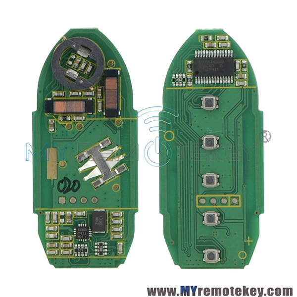 S180144020  FCC KR5S180144014 Smart key 5 button 433Mhz 47 chip for Nissan Altima 2013 2014 2015 P/N 285E3-3TP5A