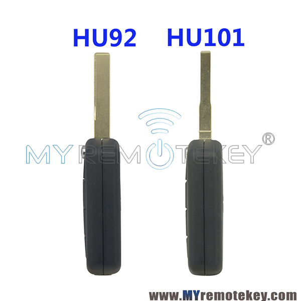 Flip remote key for Landrover LR4 HU92 3 button ID44