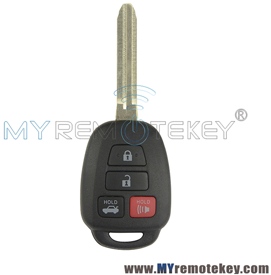 89070-02880 remote head key 4 button 314mhz with Aftermarket H chip for 2014-2019 Toyota Corolla HYQ12BEL