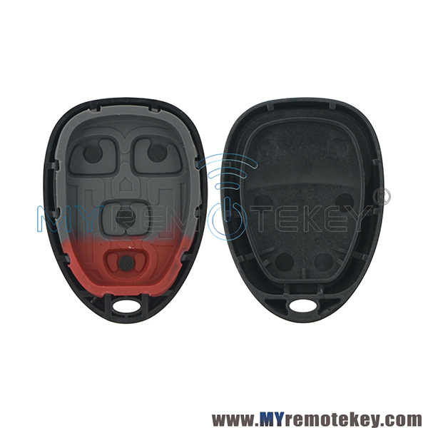 (No battery holder)Remote fob case 4 button for GM Pontiac G5 G6 Saturn Aura Sky KOBGT04A