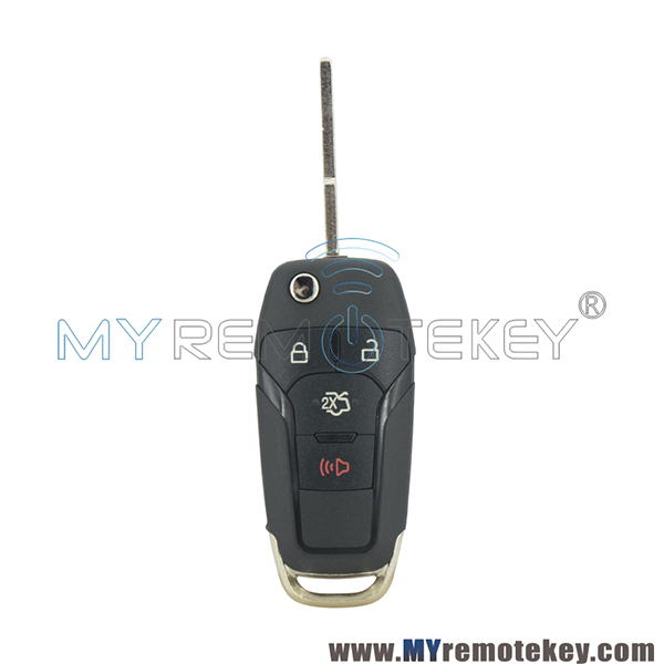 Flip remote key 3 button with panic N5F-A08TAA  164-R7986 315mhz Hitag Pro-ID49 chip for Ford Fusion car key 2013 2014 2015  5924003