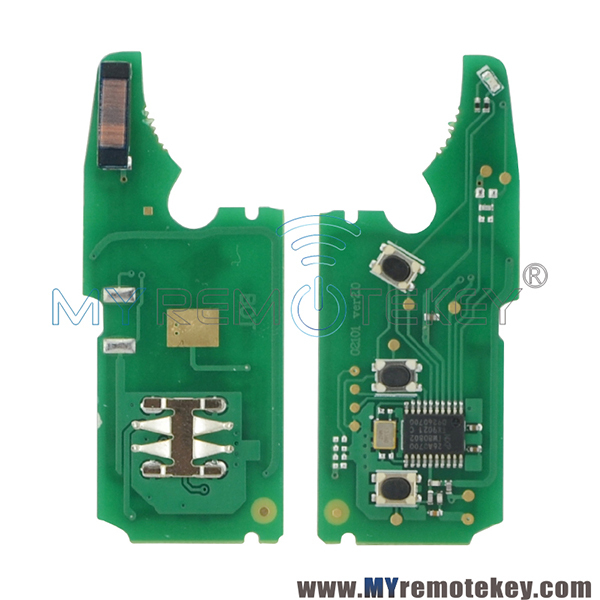 Remote key circuit board 315Mhz and 434Mhz PCF7946 chip for Porsche VW Touareg
