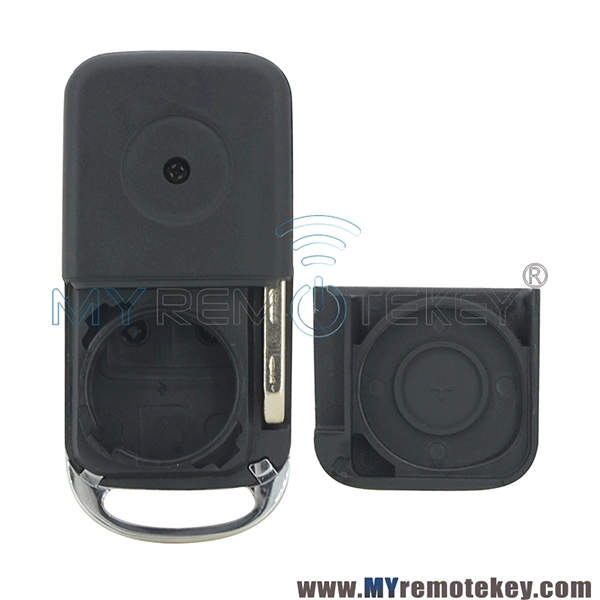 Flip key shell 2 button with panic HU39 for Mercedes Benz