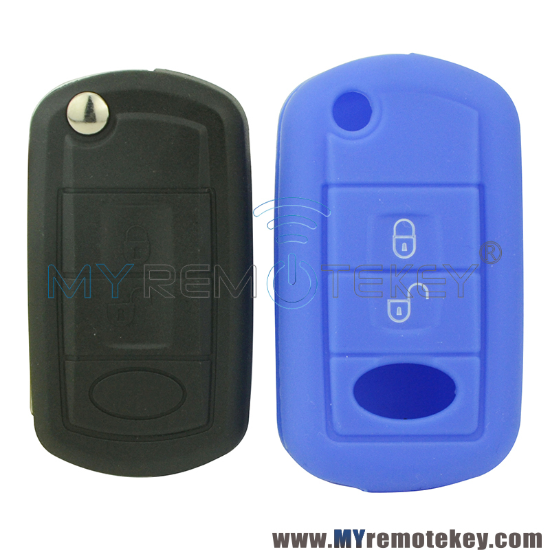 Silicone key Case shell 3 button for Land rover LR3 LR4 remote key