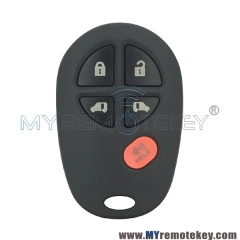 GQ43VT20T Remote fob 5 button 315mhz for Toyota Sienna 2005-2009 89742-AE050