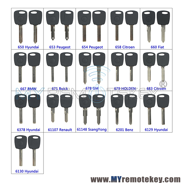 Transponder key blank