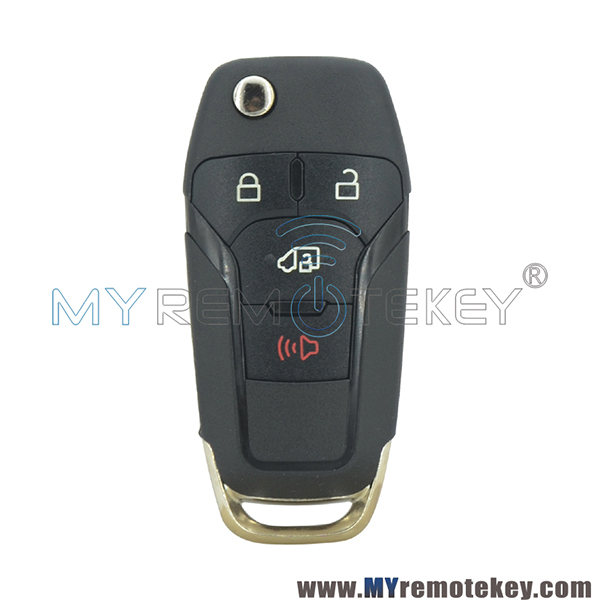 N5F-A08TAA Flip remote car key shell 4 button for 2019 Ford Transit