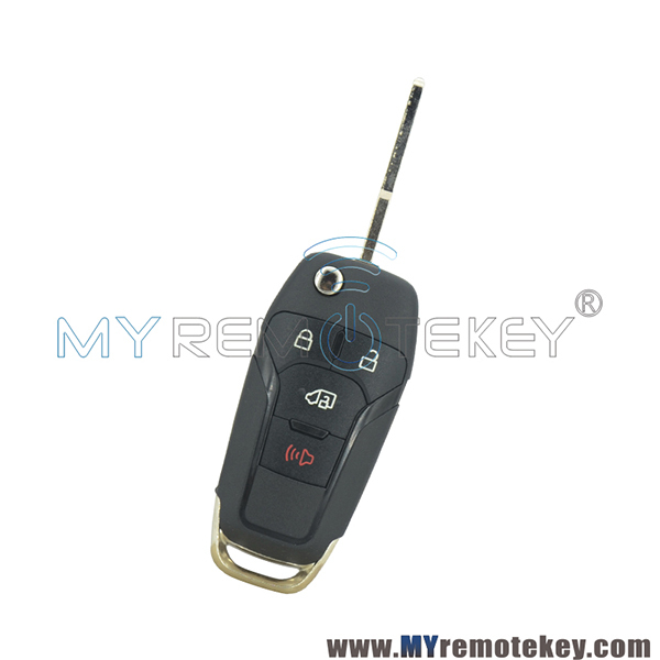 N5F-A08TAA Flip remote car key shell 4 button for 2019 Ford Transit