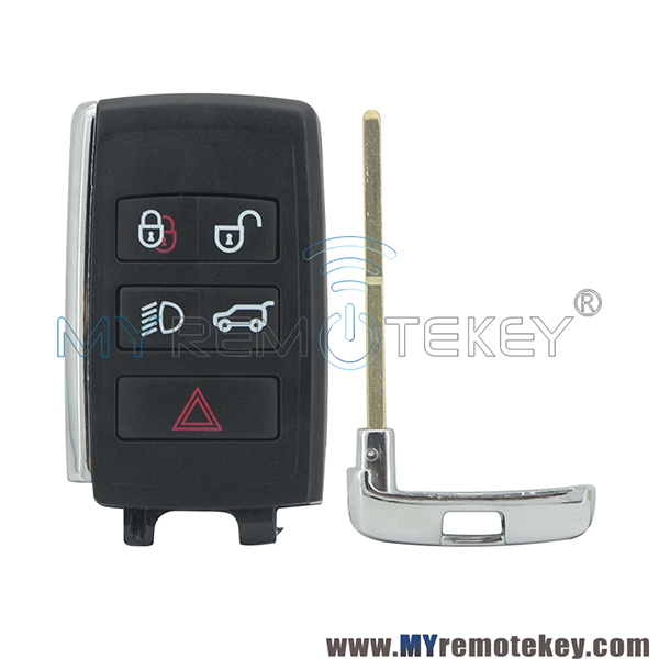 Smart key case shell 5 button for Jaguar 2019