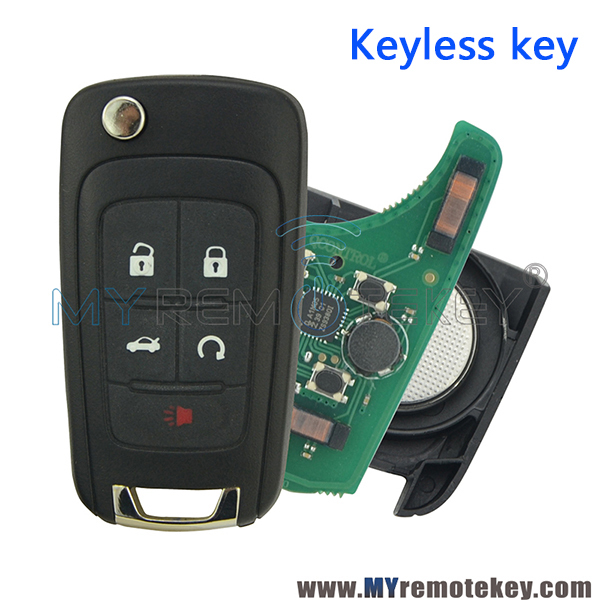 P/N 23335584 Keyless Smart key or Remote Key 4 button with panic 434 Mhz for Chevrolet Equinox Camaro Buick Encore Lacrosse Regal 13500221