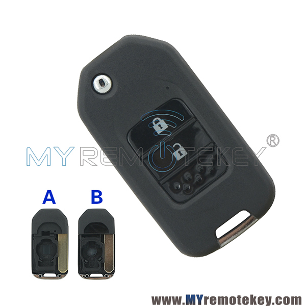 Flip remote key shell 2 button for Honda Civic 2015+ 35118-TV0-E20