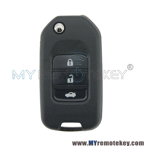 Flip remote key shell 3 button for Honda Civic City Jazz HR-V XR-V 2015 - 2018