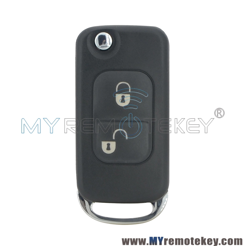 Flip key shell 2 button HU39 HU64 for Mercedes Benz