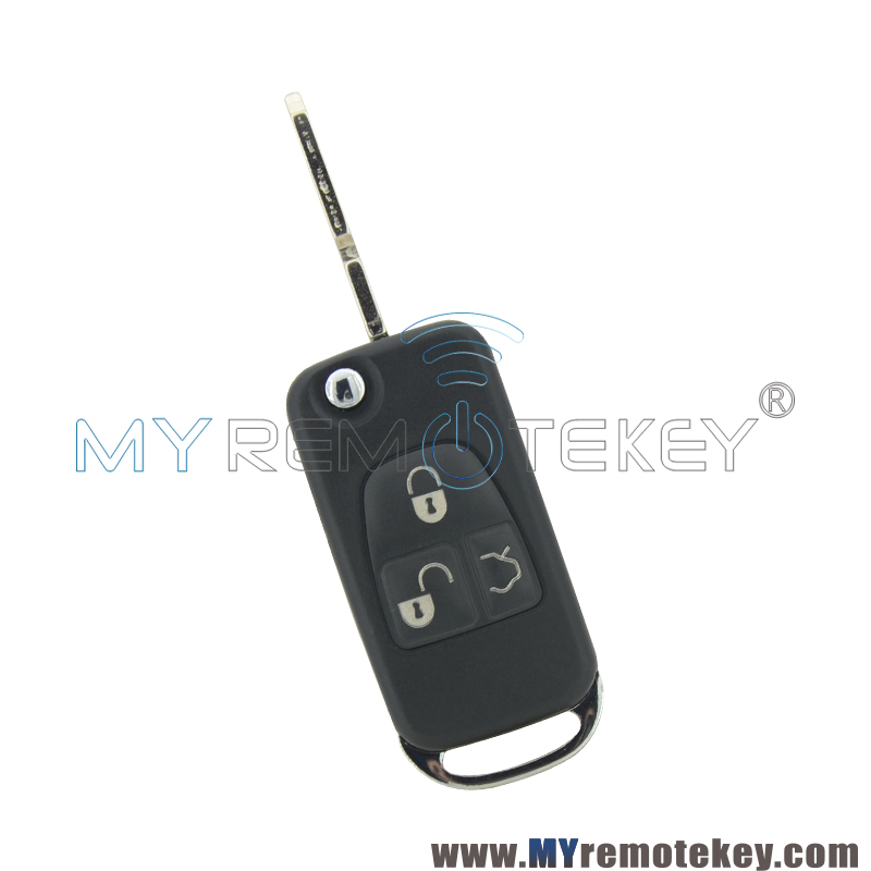 Flip key shell 3 button HU39  HU64 for Mercedes Benz