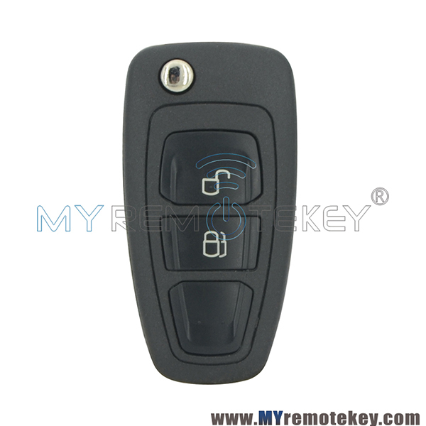 Flip remote key case shell 2 button HU101 key blade EB3T-15K601-BA for Ford car key