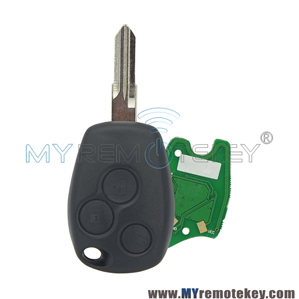 Remote car key 3 button VAC102 PCF7947 ASK or PCF7926 433mhz for Renault