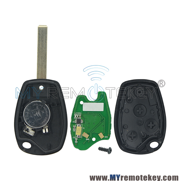 Remote car key 3 button PCF7947 ASK or Aftermarket PCF7947 VA6 433mhz for Renault Clio III Kangoo II Master Modus