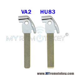 For Citroen DS3 DS4 smart emergency key blade VA2 HU83