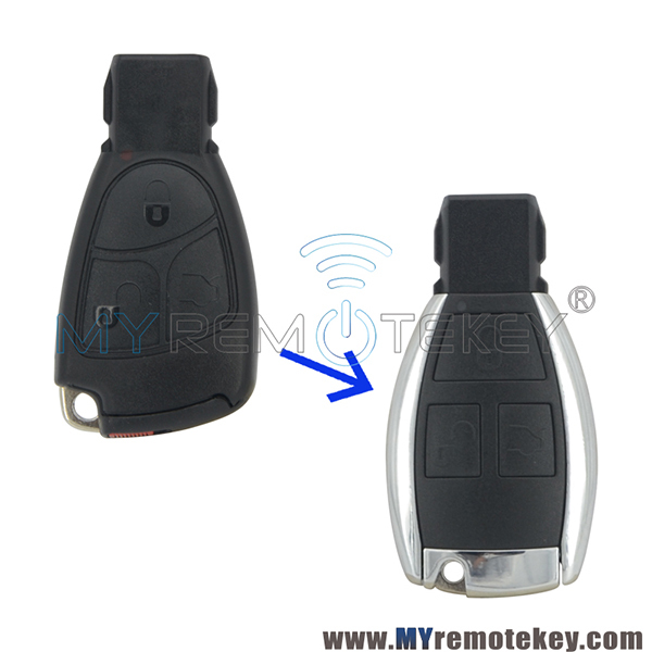 New Refit smart key shell case 3 button for Mercedes benz C Class E Class CLS CLK ML B CLass SLK CL S Class 2001 - 2010