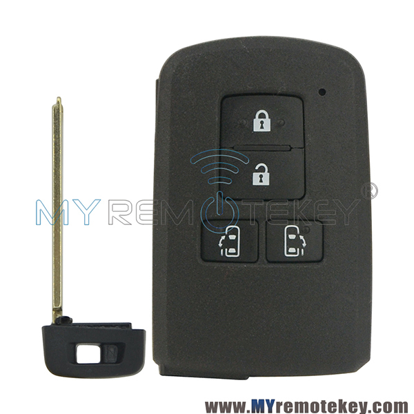 Smart key case 4 button for Toyota Sienta Noah Voxy Vellfire 2014 2015 2016 2017 89904-28561