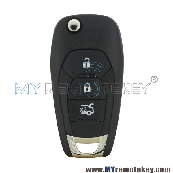 Flip remote key shell 3 button HU100 blade for Chevrolet Cruze Aveo 2014-2017