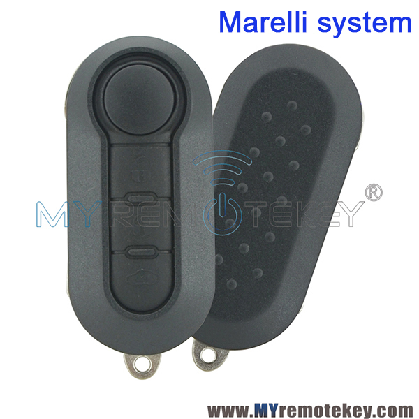 FCC ID RX2TRF198 Flip remote key 3 button 433mhz ID46-PCF7946 chip SIP22 blade for Fiat 500L MPV Ducato 2012-2015  (Marelli system)