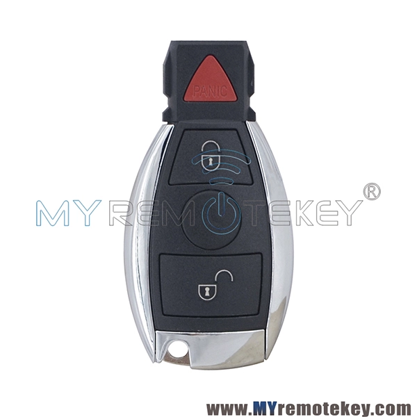 Smart Car Key Keyless Blank Shell Case Cover 2 button with panic For Mercedes Benz 2001 2002 2003 2004 2005 with battery holder