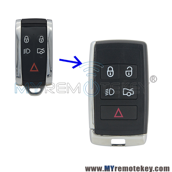 Modified key shell 5 button for refit Jaguar XF smart key cases