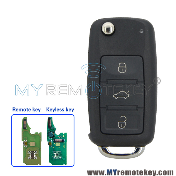 3D0 959 753 AA Remote key/Keyless key 3 button 434Mhz for VW Touareg 2002-2009 3D0959753AA