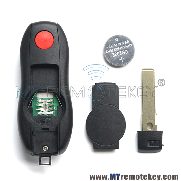 KR55WK50138 smart key 3 button with panic 315mhz for Porsche Cayenne Macan Cayman 2010-2016