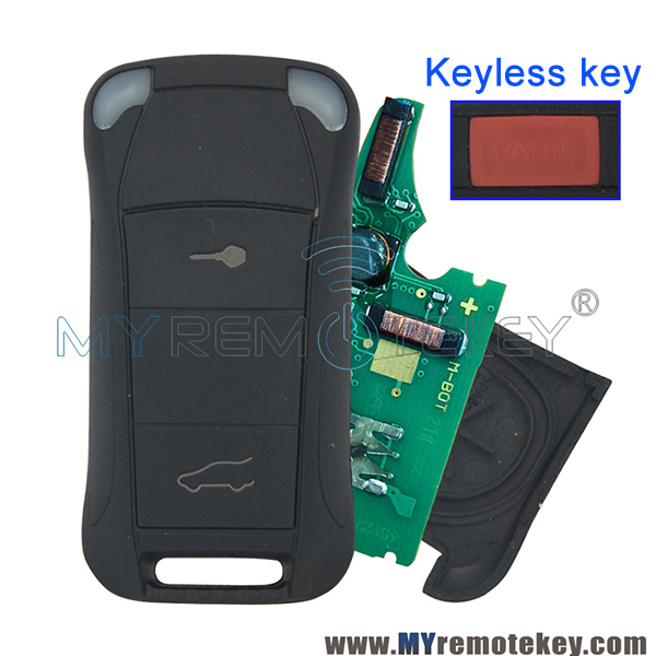 Flip remote key/Keyless smart key 2 button with panic 315Mhz for Porsche Cayenne 2003-2012