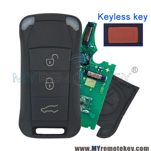 Flip remote key/Keyless smart key 3 button with panic 315Mhz for Porsche Cayenne 2003-2012