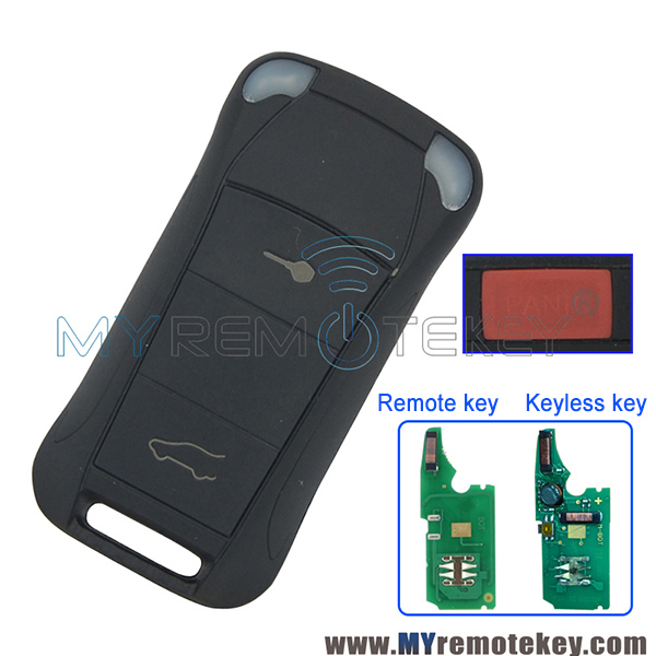 Flip remote key/Keyless smart key 2 button with panic 315Mhz for Porsche Cayenne 2003-2012