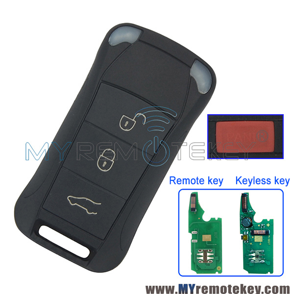 Flip remote key/Keyless smart key 3 button with panic 315Mhz for Porsche Cayenne 2003-2012
