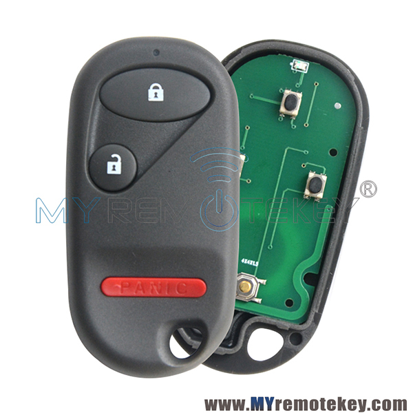 72147-S5A-A01 remote fob 3 button 433Mhz for Honda Pilot Civic 2004 2005 NHVWB1U523