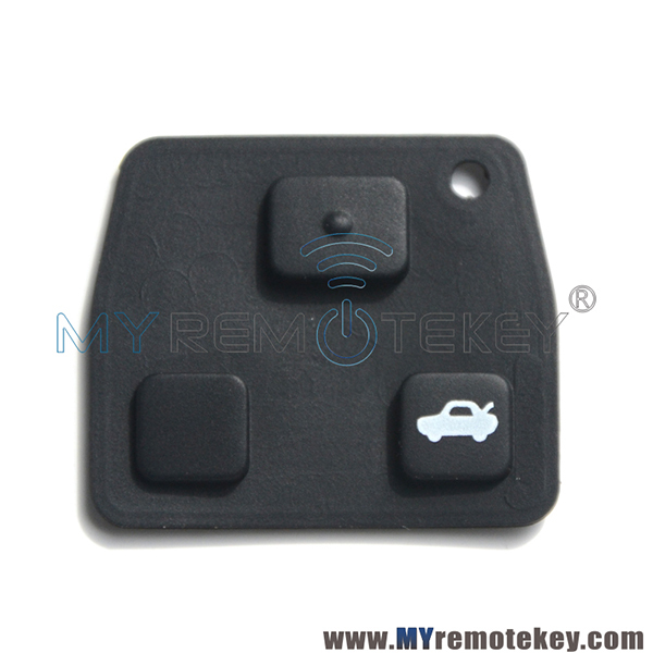 Remote rubber button pad for Toyota remote key 3 button