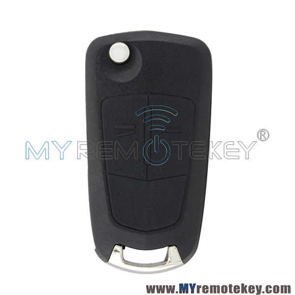 Flip remote car key shell case 2 button for Opel DWO5