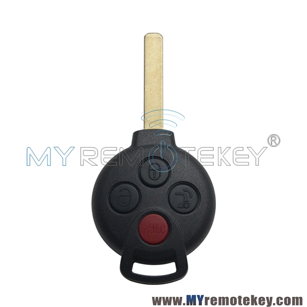 Remote key replace case shell for Smart Fortwo 3 button with panic