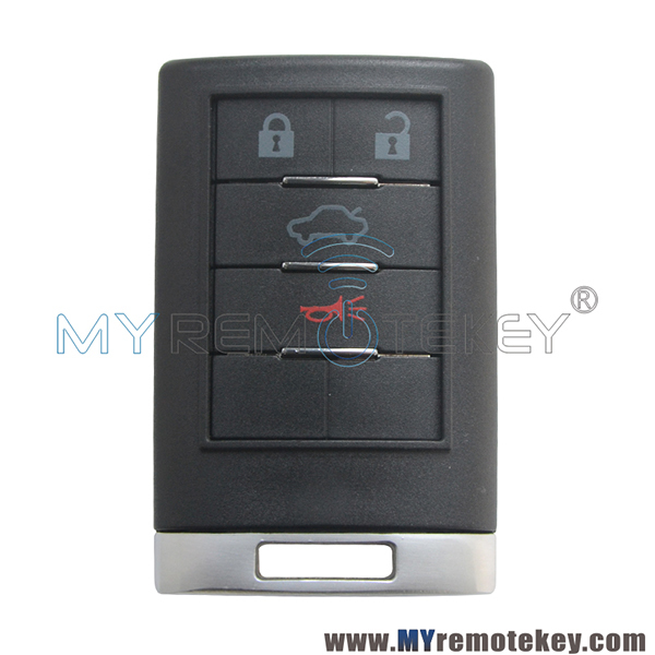 Smart key shell case for Cadillac CTS 4 button OUC6000066